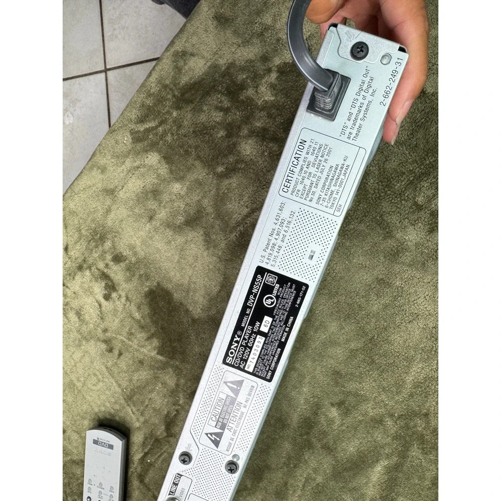 Sony DVP-NS55P CD DVD Player Silver Precision Cinema Progressive with Remote